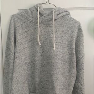 Abercrombie & Fitch gray cropped hoodie